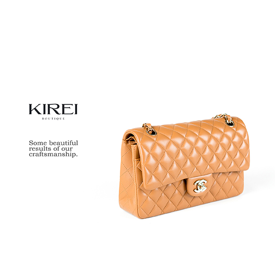 Chanel Classic Flap Bag Small in Brown Caramel Lambskin – KIREI